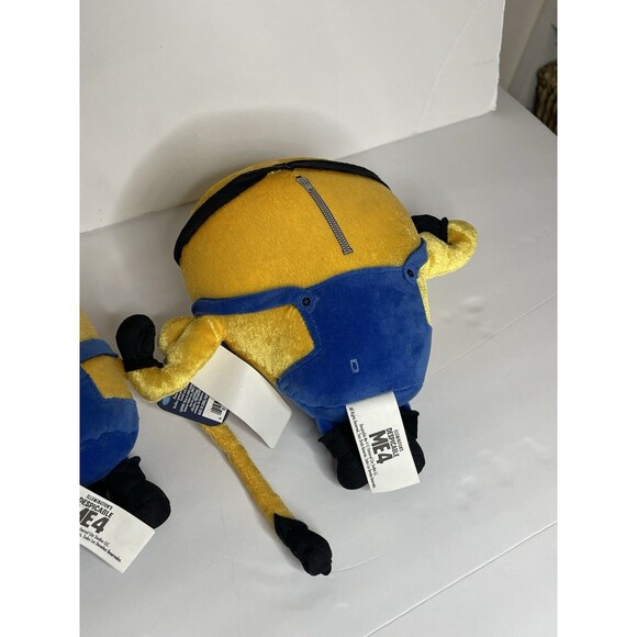 Despicable Me 4 Minion Lot Of 3 Tim Dave & Jerry Stuffed Plush Toys 7.5” NEW - Picture 8 of 11